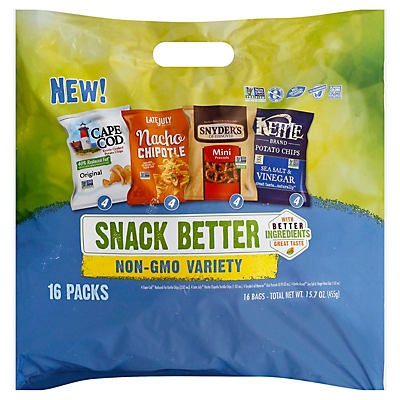 slide 1 of 1, Snyder's of Hanover Snack Better Non-GMO Variety Packs, 15.7 oz