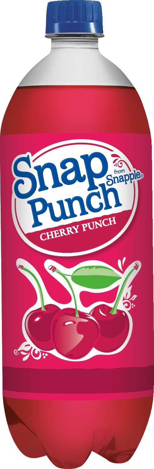 slide 1 of 3, Snapple SnapPunch Cherry Punch, 1 liter