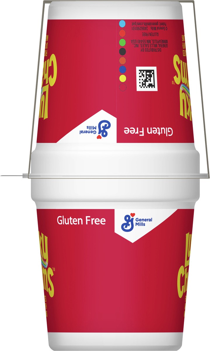 slide 2 of 9, Lucky Charms Gluten Free Cereal with Marshmallows, Kids Breakfast Cereal, Made with Whole Grain, 4 Cereal Cups, 6.8 oz, 4 ct