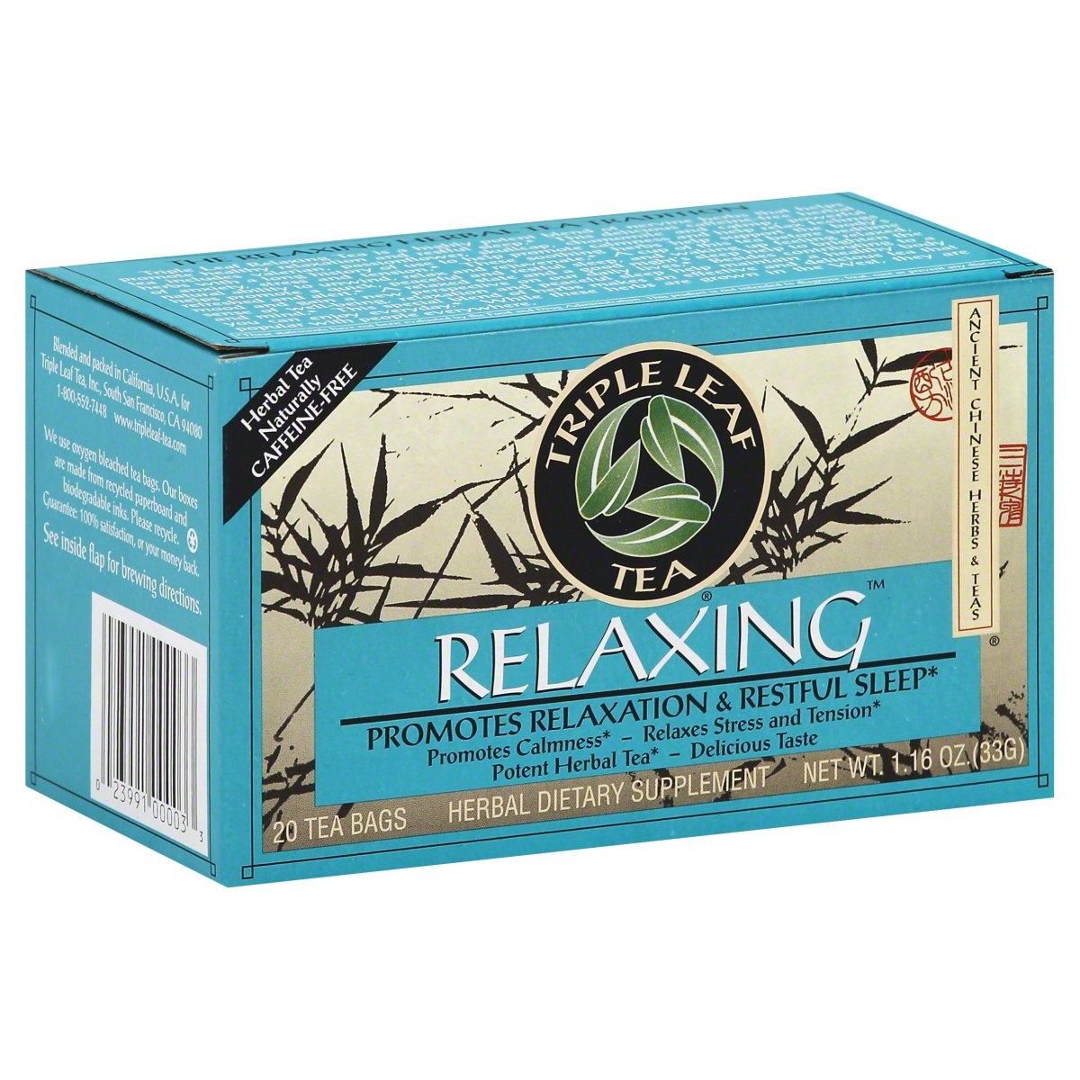 slide 1 of 5, NON BRAND Triple Leaf Potent Herbal Tea Relaxing 20Ct, 1 ct