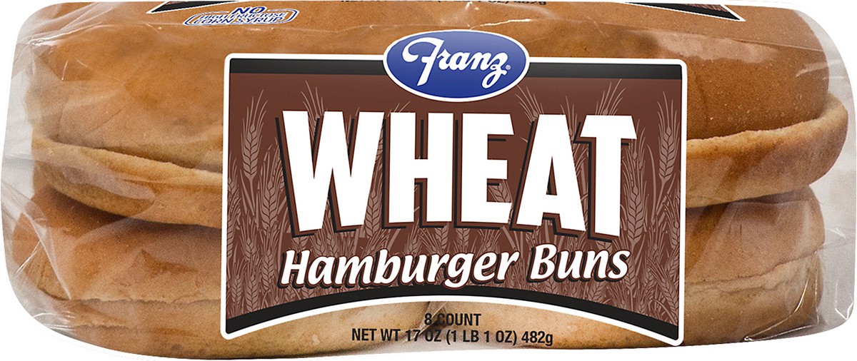 slide 5 of 7, Franz Wheat Hamburger Buns, 8 ct; 17 oz