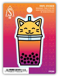 Stickers Northwest Cat Boba Vinyl Sticker