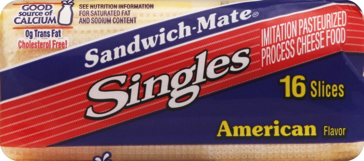 slide 2 of 5, Sandwich-Mate Imitation Cheese Food 16 ea, 16 ct