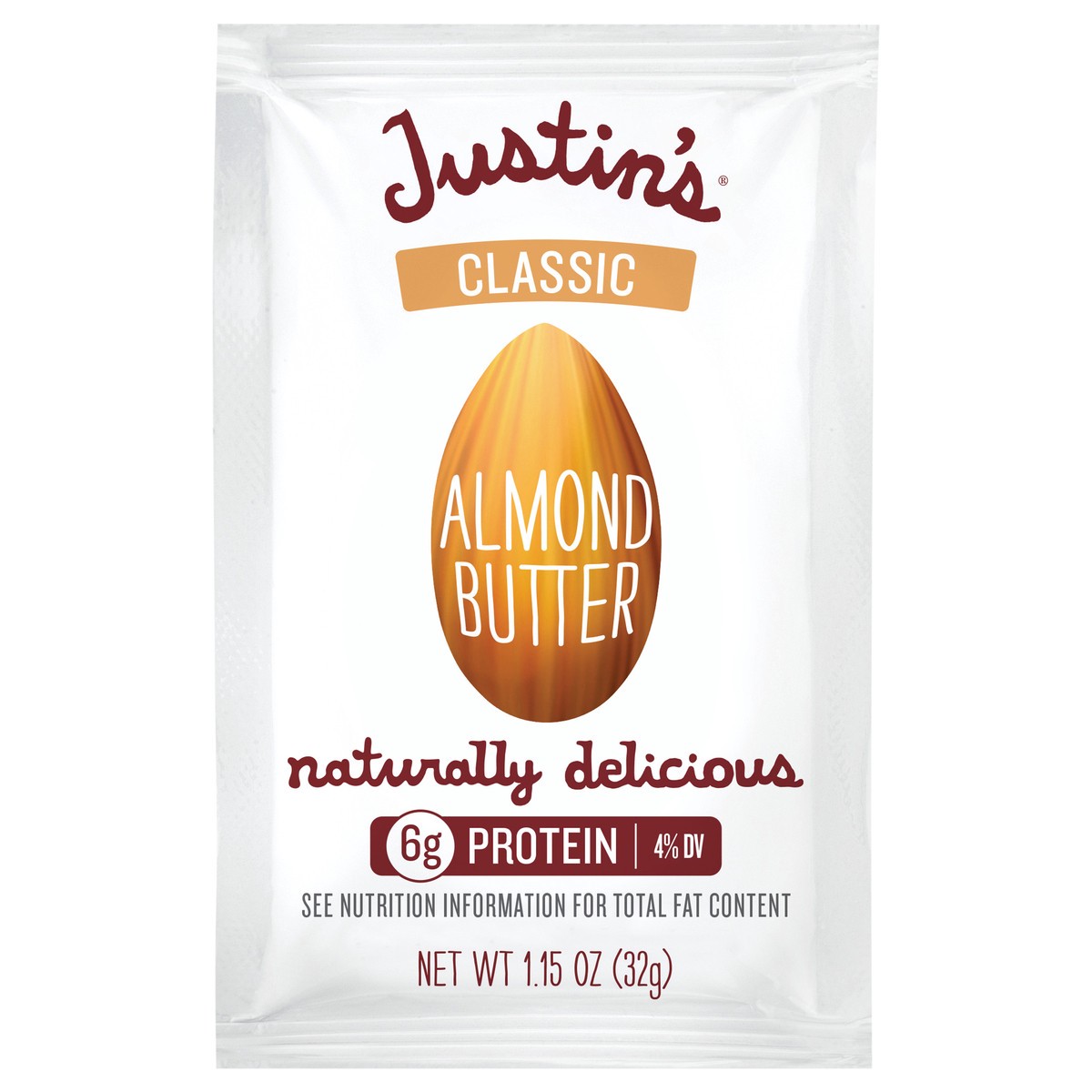 slide 1 of 11, Justin's Classic Almond Butter 1.15 oz, 1.15 oz