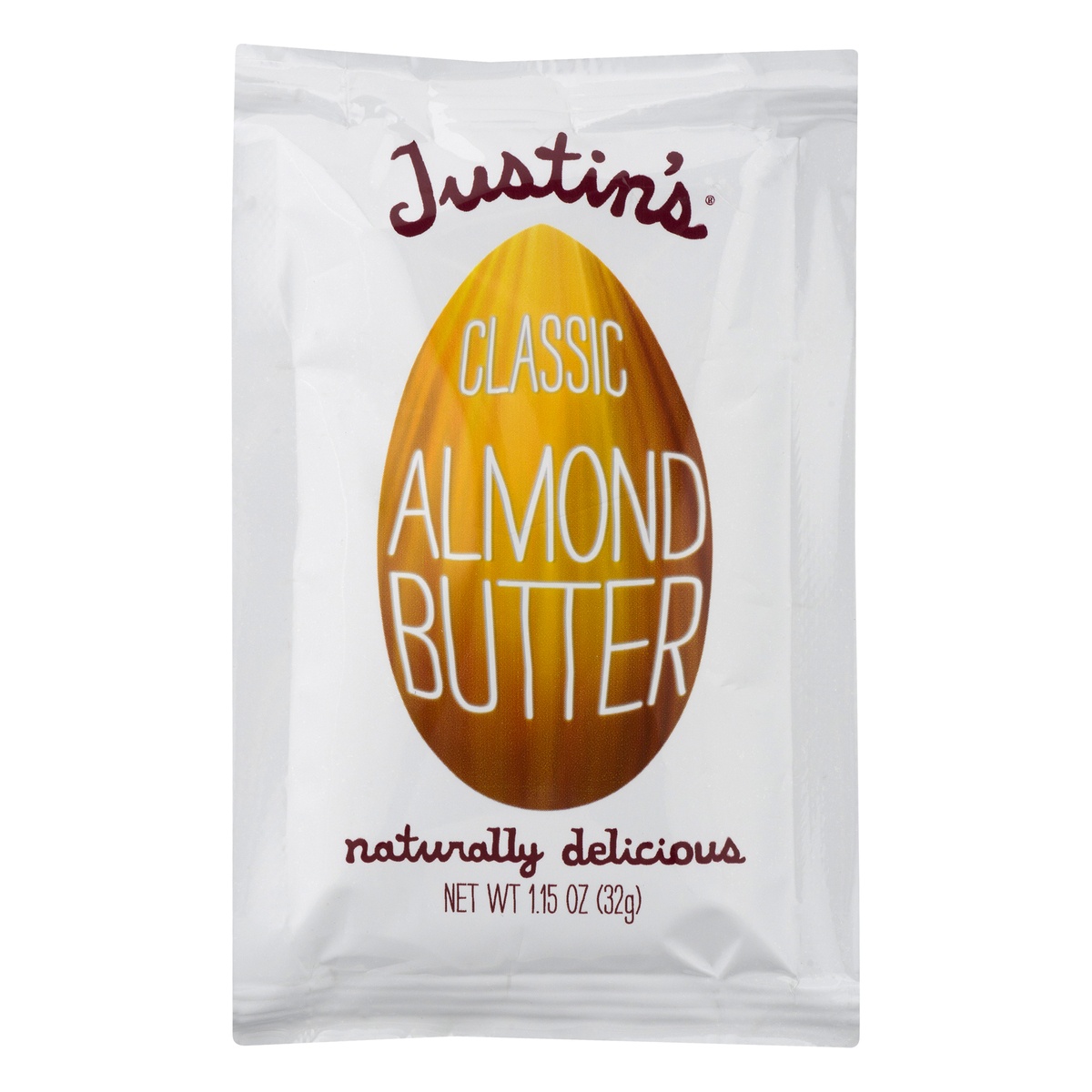 slide 1 of 2, Justin's Squeeze Pack Classic Almond Butter - 1.15oz, 
