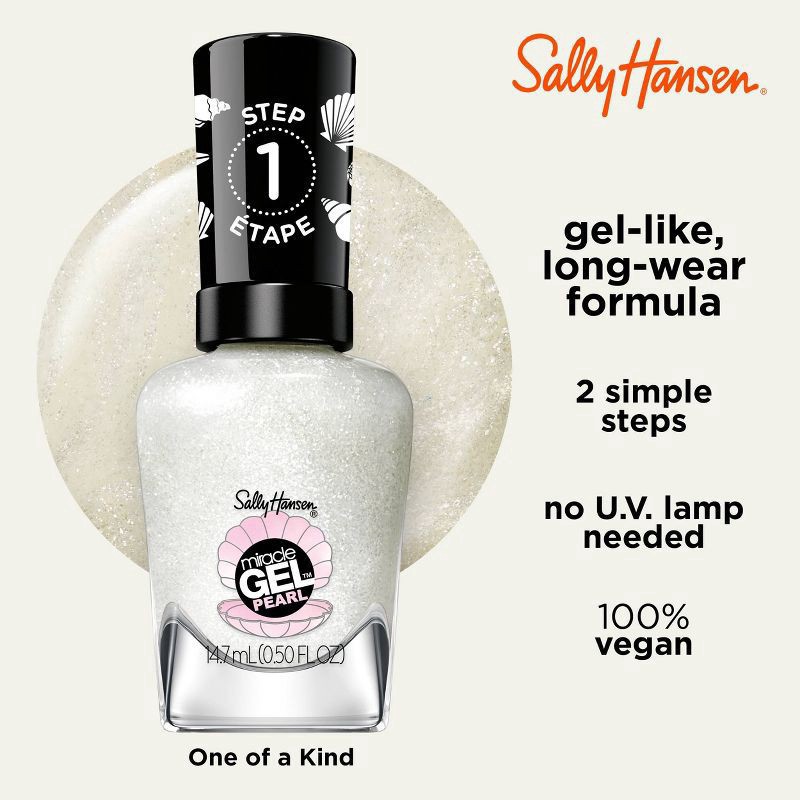 slide 13 of 13, Sally Hansen Miracle Gel Nail Polish - Modern Pearl Collection - 904 One of a Kind - 0.5 fl oz, 0.5 fl oz