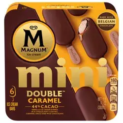 Magnum Ice Cream Bars Double Caramel, 11.1 oz, 6 Count 