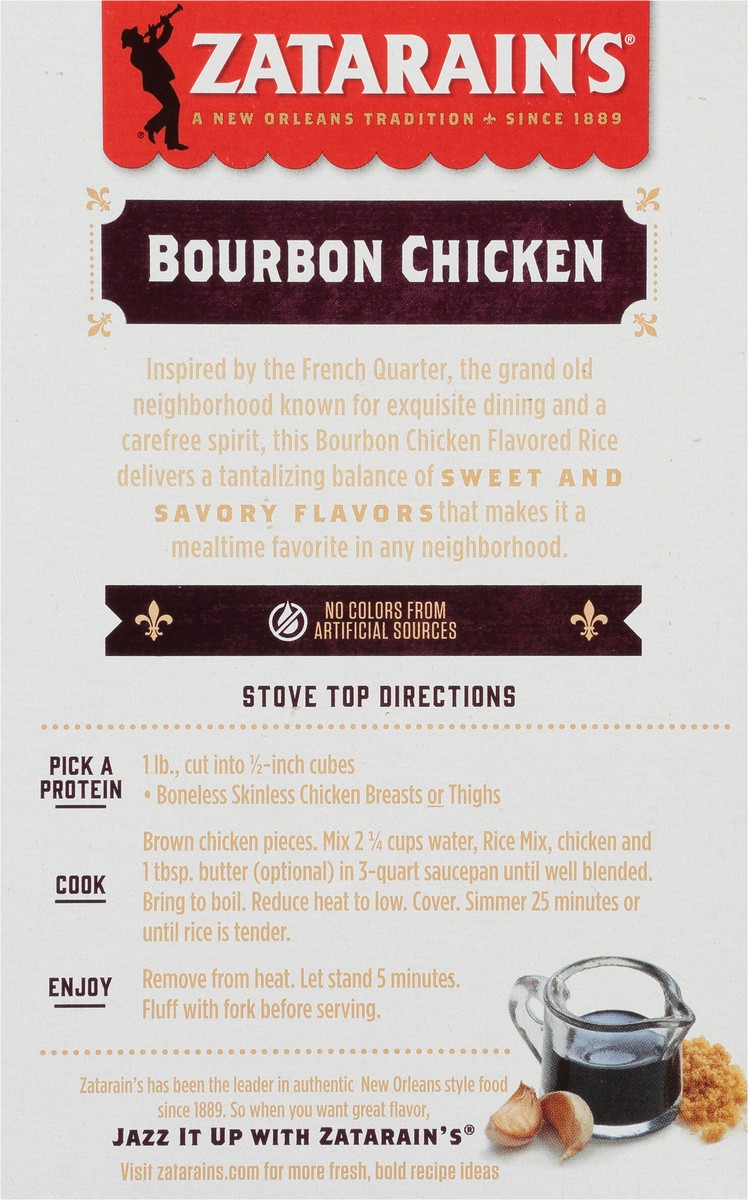 slide 6 of 9, Zatarain's Bourbon Chicken Rice, 8 oz