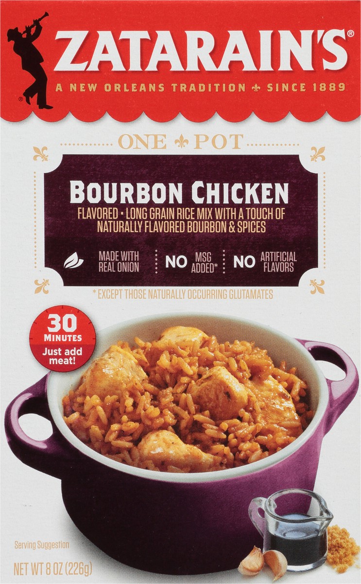 slide 3 of 9, Zatarain's Bourbon Chicken Rice, 8 oz