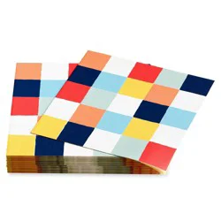 American Greetings Beverage Napkins Colorful Squares