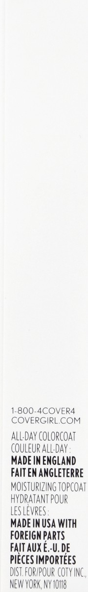 slide 3 of 12, Covergirl Outlast All-Day Ripe Peach 110 Moisturizing Lip Color & Top Coat 1 ea, 1 ct