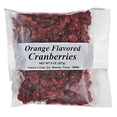 slide 1 of 1, Nature's Eats Orange Flavored Cranberries, 8 oz