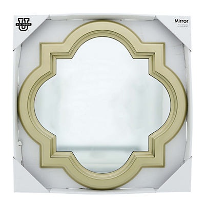 slide 1 of 1, All About U Gold Plastic Mirror, 1 ct