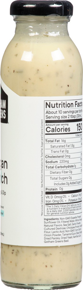 slide 2 of 9, Gotham Greens Vegan Ranch Dressing & Dip 10 fl oz, 10 oz