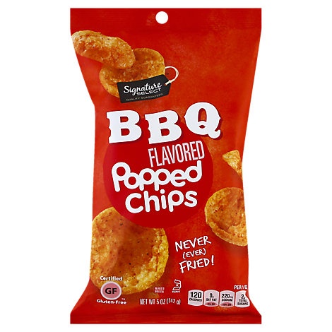 slide 1 of 1, Signature Select Popped Chips Bbq, 5 oz