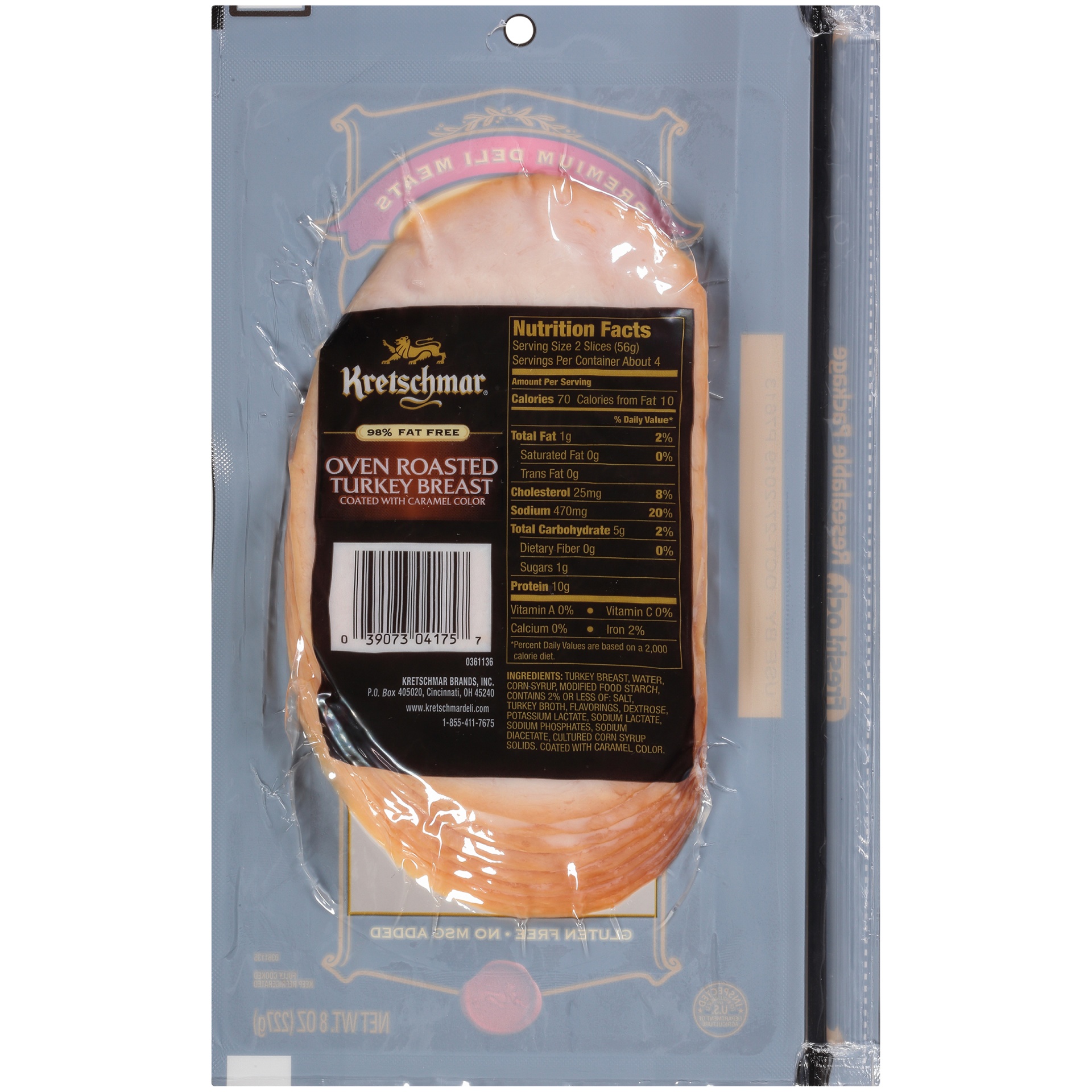 Kretschmar Pre Sliced Oven Roast Turkey 8 oz Shipt