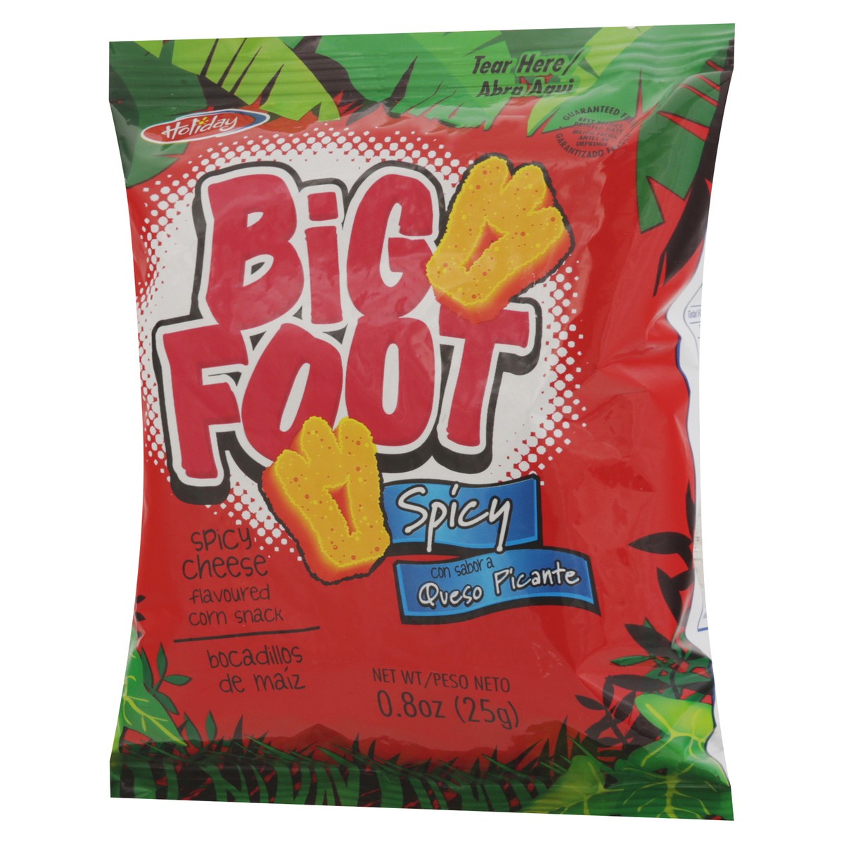slide 10 of 13, Bigfoot Spicy Cheese Flavoured Corn Snack 0.8 oz, 0.8 oz