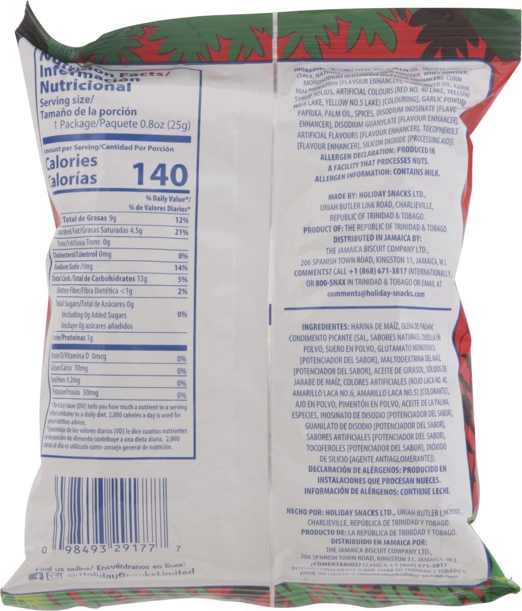 slide 2 of 13, Bigfoot Spicy Cheese Flavoured Corn Snack 0.8 oz, 0.8 oz