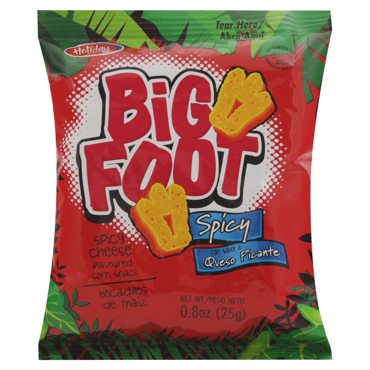 slide 1 of 13, Bigfoot Spicy Cheese Flavoured Corn Snack 0.8 oz, 0.8 oz