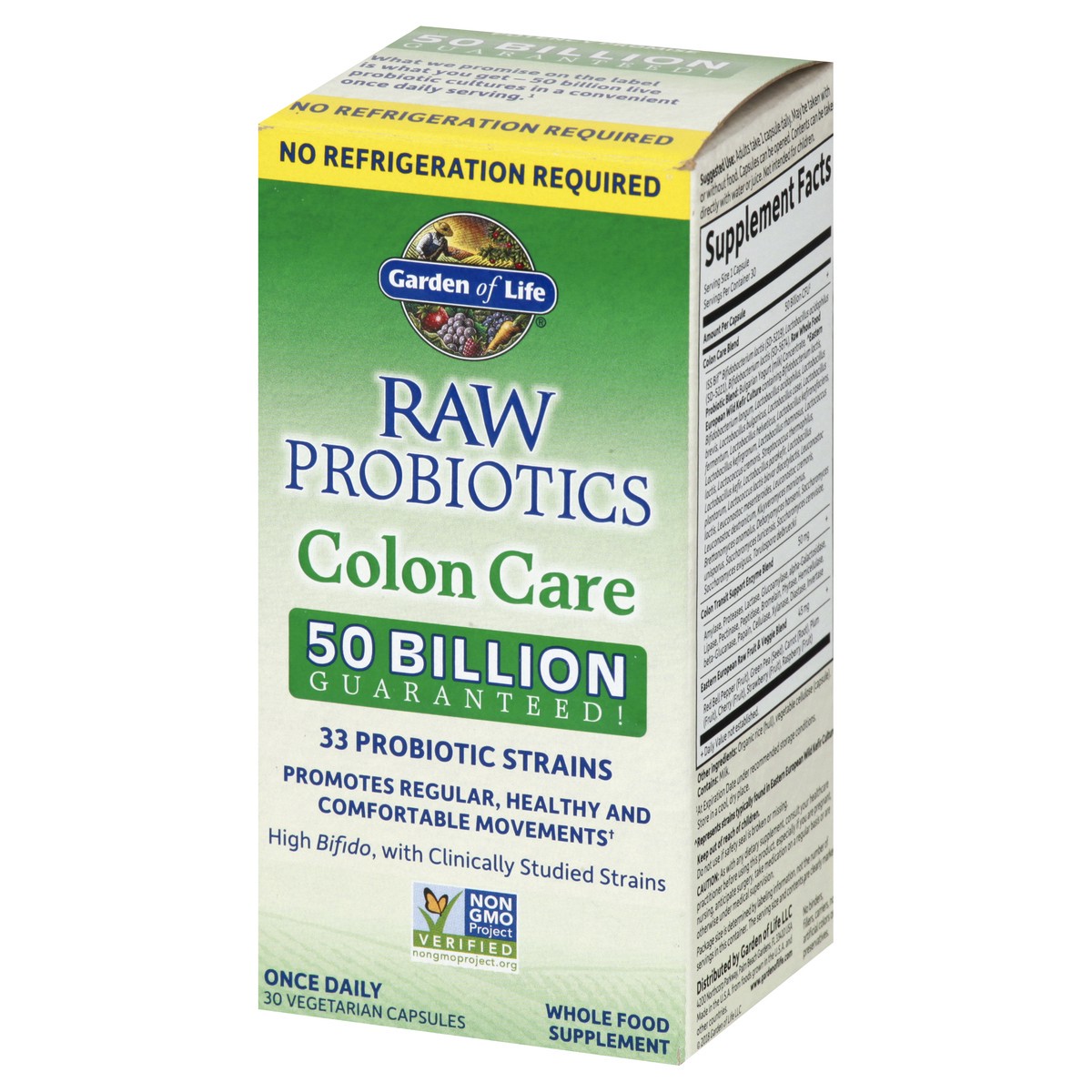 slide 3 of 9, Garden of Life Raw Probiotics Colon Care, 30 ct