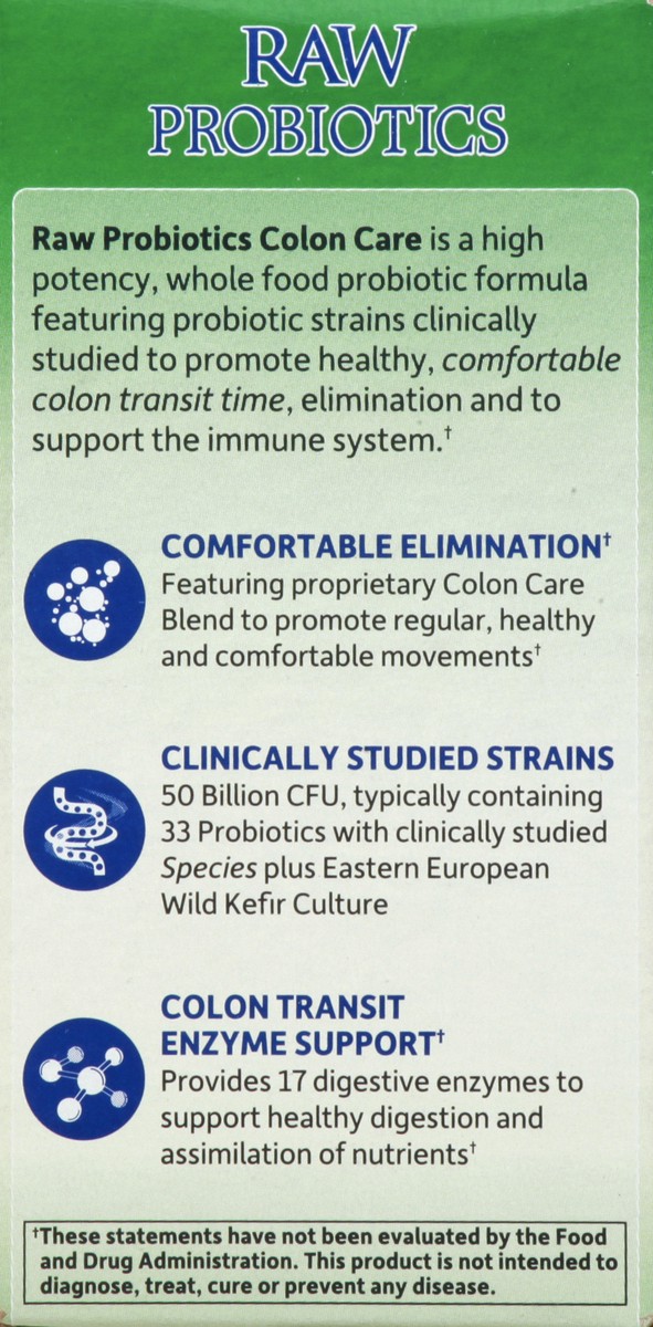 slide 7 of 9, Garden of Life Raw Probiotics Colon Care, 30 ct