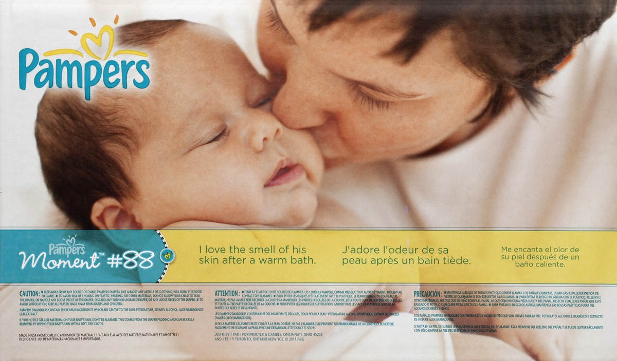 slide 6 of 7, Pampers Diapers 100 ea, 100 ct