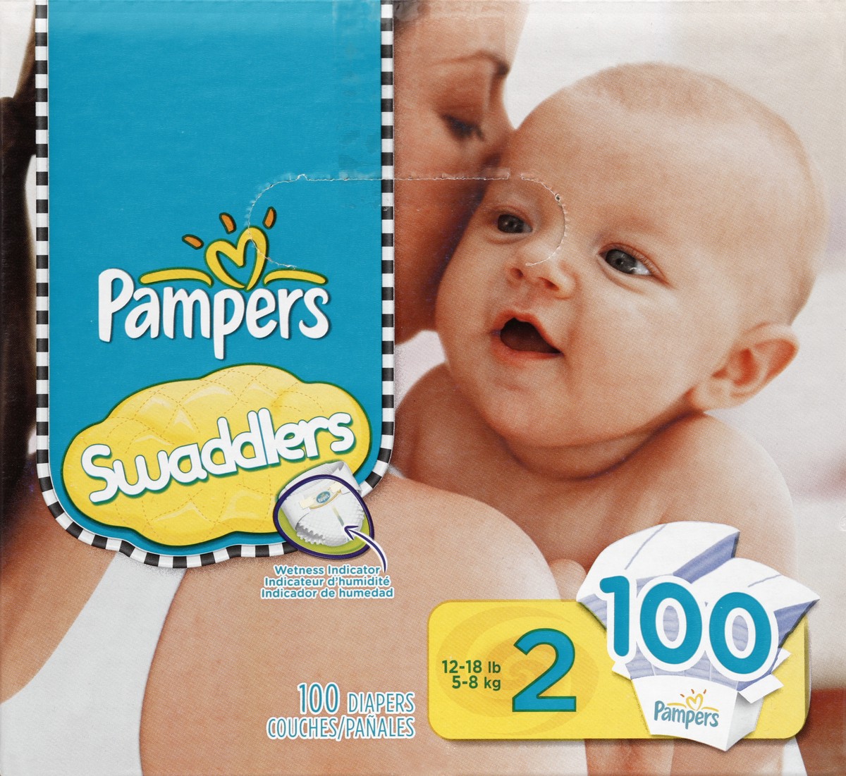 slide 2 of 7, Pampers Diapers 100 ea, 100 ct