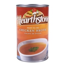 slide 1 of 1, Hearthstone Chicken Broth, 49 oz