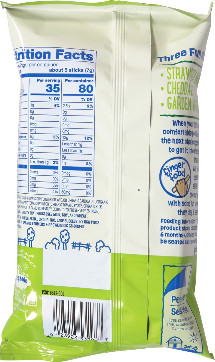 slide 3 of 14, Earth's Best Organic Ages 6M+ Crunchy Sticks Garden Veggie Teething Snack 0.56 oz, 0.56 oz