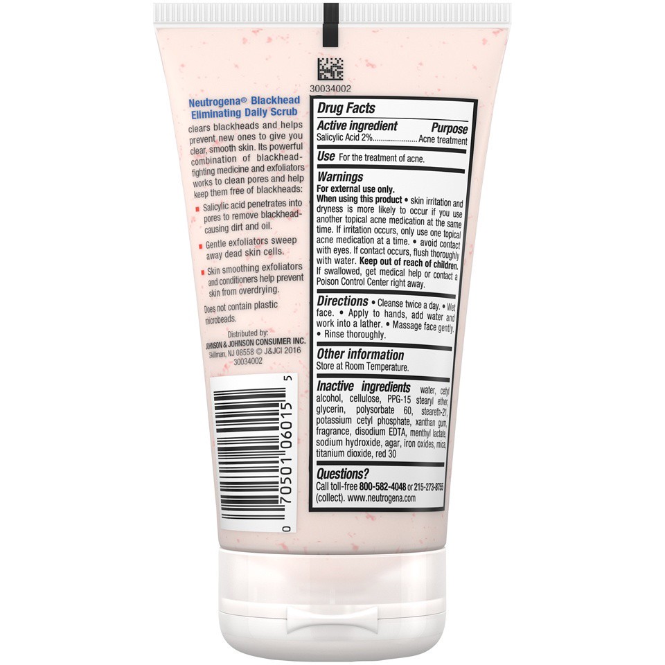 slide 5 of 6, Neutrogena Blackhead Eliminating Daily Facial Scrub With Salicylic Acid Acne Medicine, Exfoliating Face Wash for Blackheads, 4.2 oz, 4.2 fl oz