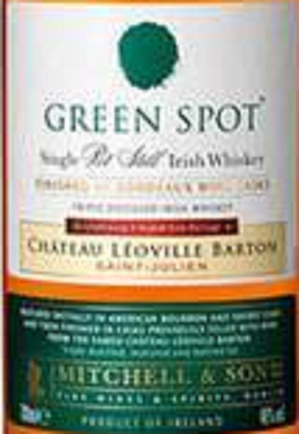 slide 2 of 6, Green Spot Spot Irish Whiskey Green Spot Leoville Irish Single Pot Still Whiskey 750mL Bottle, 750 ml