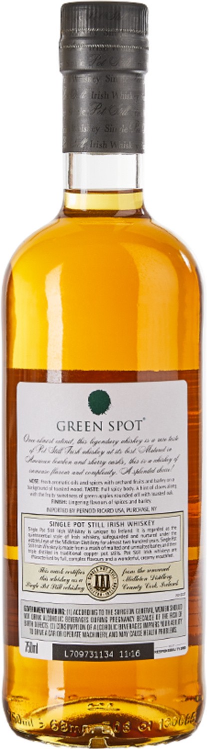 slide 6 of 6, Green Spot Spot Irish Whiskey Green Spot Leoville Irish Single Pot Still Whiskey 750mL Bottle, 750 ml