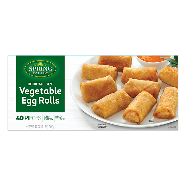 slide 1 of 1, Spring Valley Kosher Vegetable Egg Rolls Cocktail Size, 40 ct