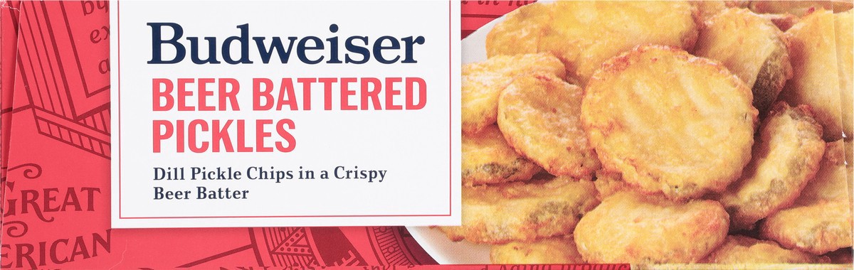 slide 5 of 9, Budweiser Beer Battered Pickles 16 oz, 16 oz