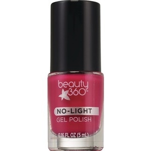 slide 1 of 1, Beauty 360 No Light Gel Polish, Raspberry, 0.16 oz