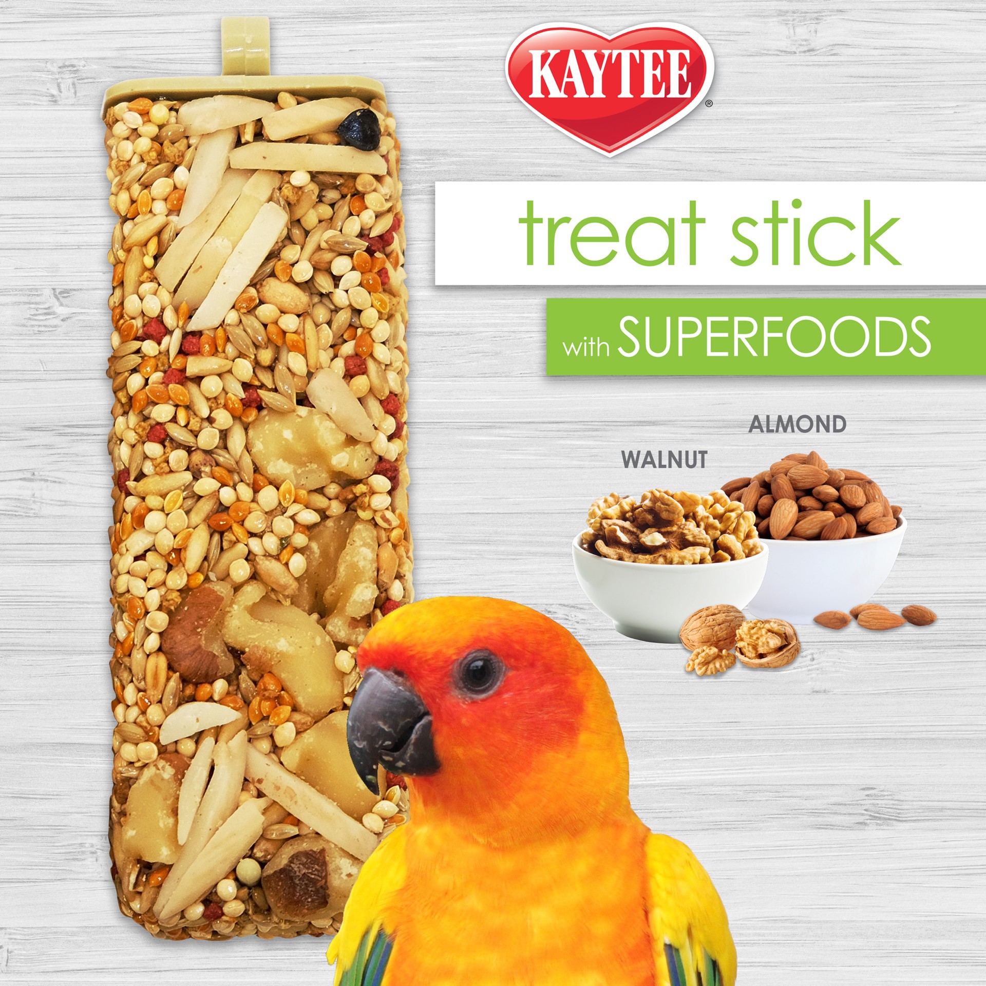slide 3 of 6, Kaytee Avian Superfood Treat Stick, Almond & Walnut, 5.5 ounces, 5.5 oz