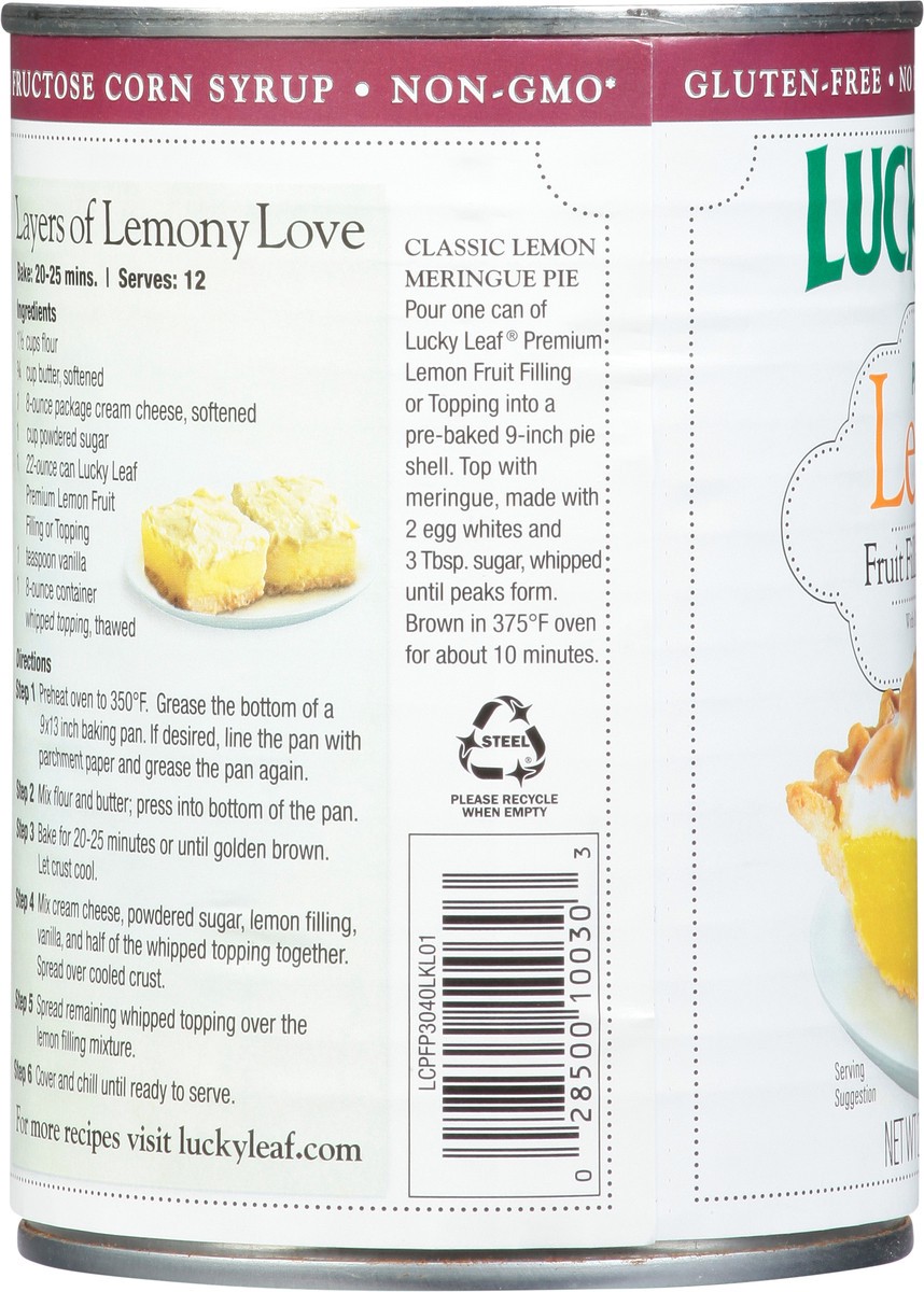 slide 2 of 13, Lucky Leaf Premium Lemon Fruit Filling or Topping 22 oz, 22 oz