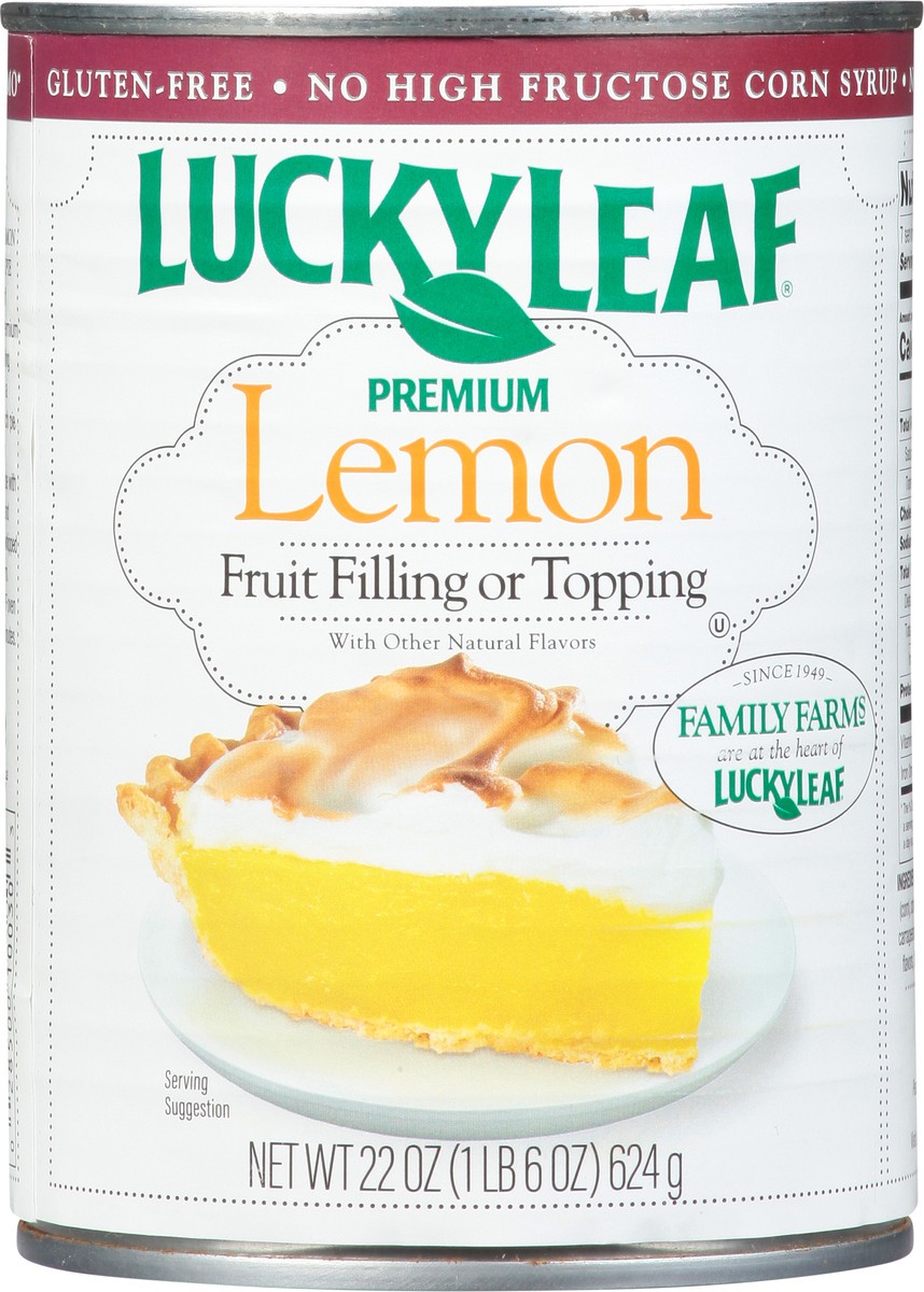 slide 12 of 13, Lucky Leaf Premium Lemon Fruit Filling or Topping 22 oz, 22 oz