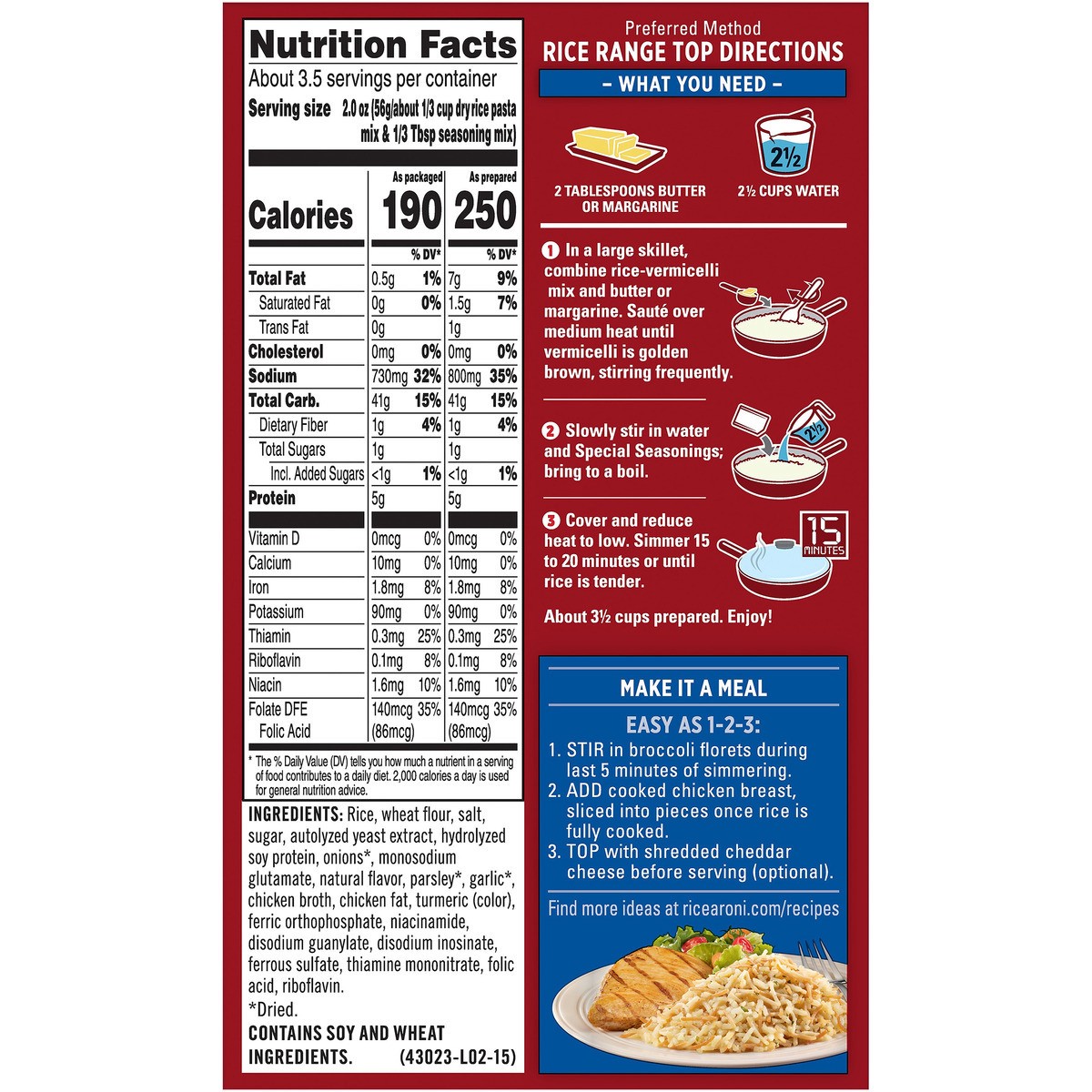 slide 4 of 6, Rice-A-Roni Rice Mix, 6.9 oz