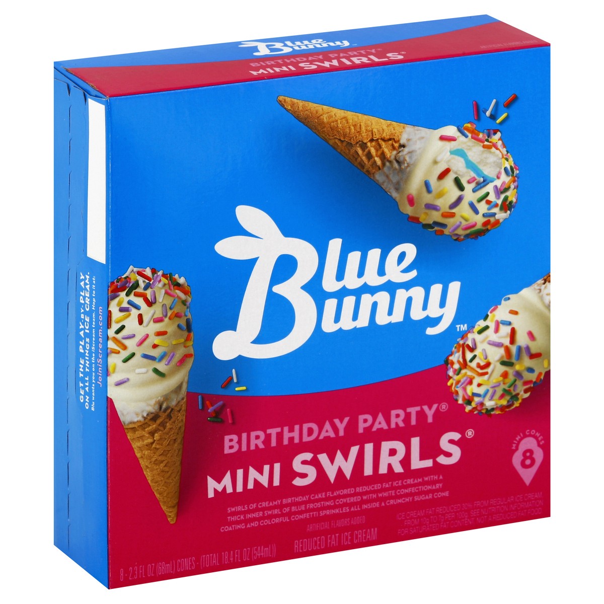 slide 2 of 5, Blue Bunny Ice Cream Cones 8 ea, 8 ct