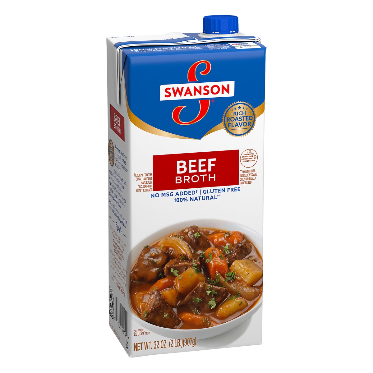 slide 2 of 10, Swanson 100% Natural Beef Broth, 32 oz