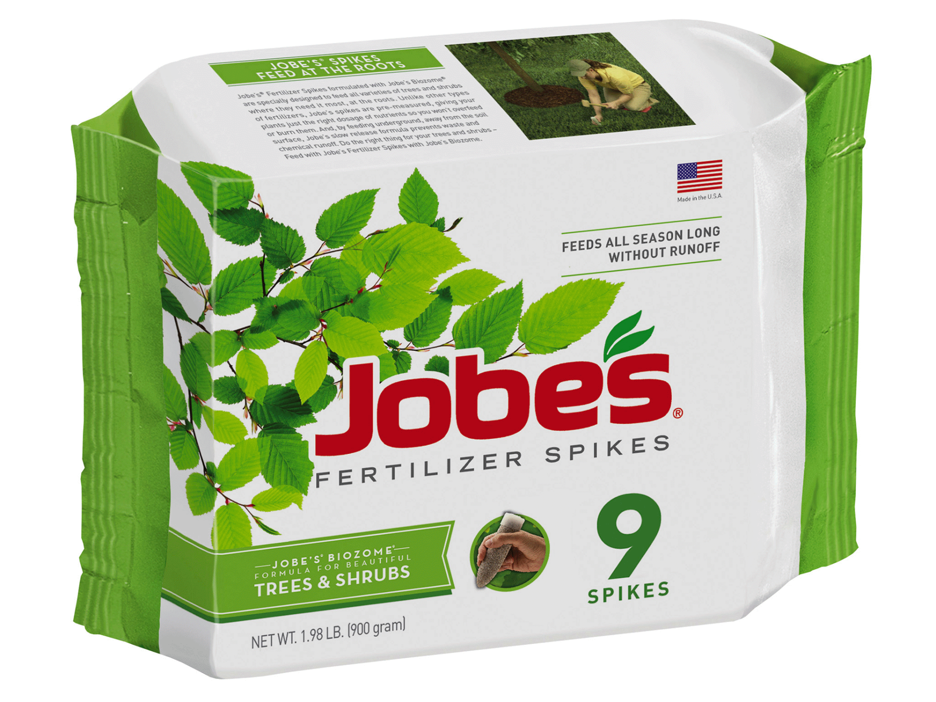 slide 1 of 1, Jobe's Jobes Fertilizer Spikes, Tree & Shrubs, 9 ct