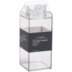 our goods Plastic Clear Milk Carton