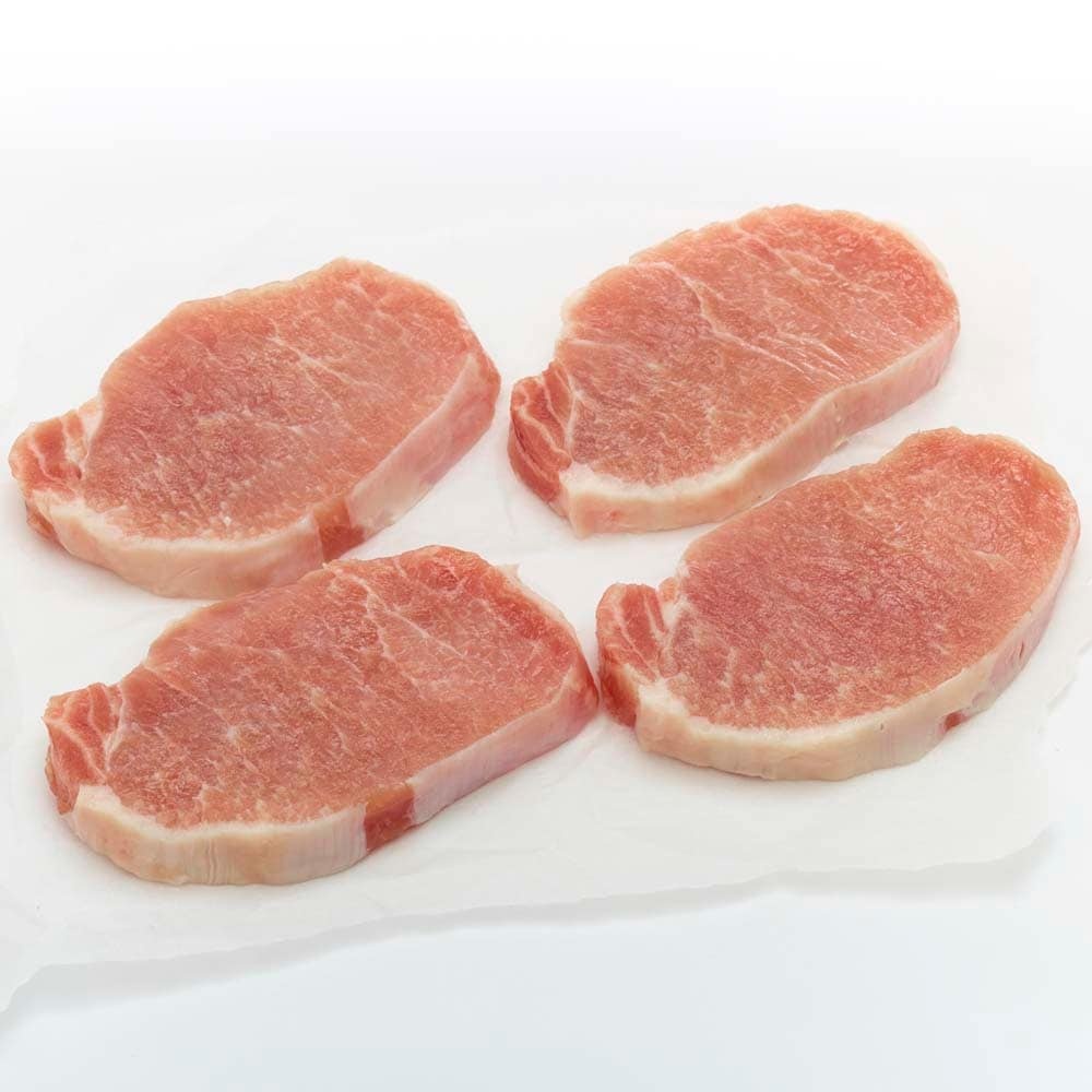 slide 1 of 1, Pork Boneless Center Cut Chops (About 3 Per Pack), per lb
