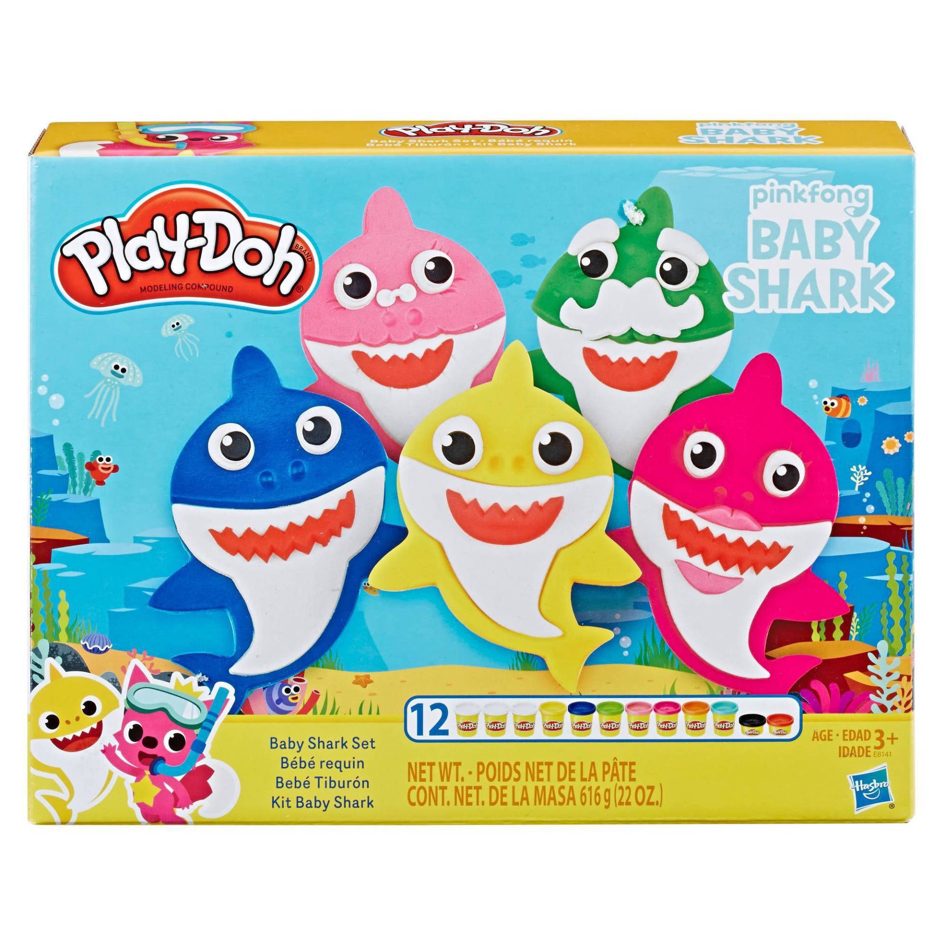 slide 1 of 6, Play-Doh Baby Shark Set, 1 ct