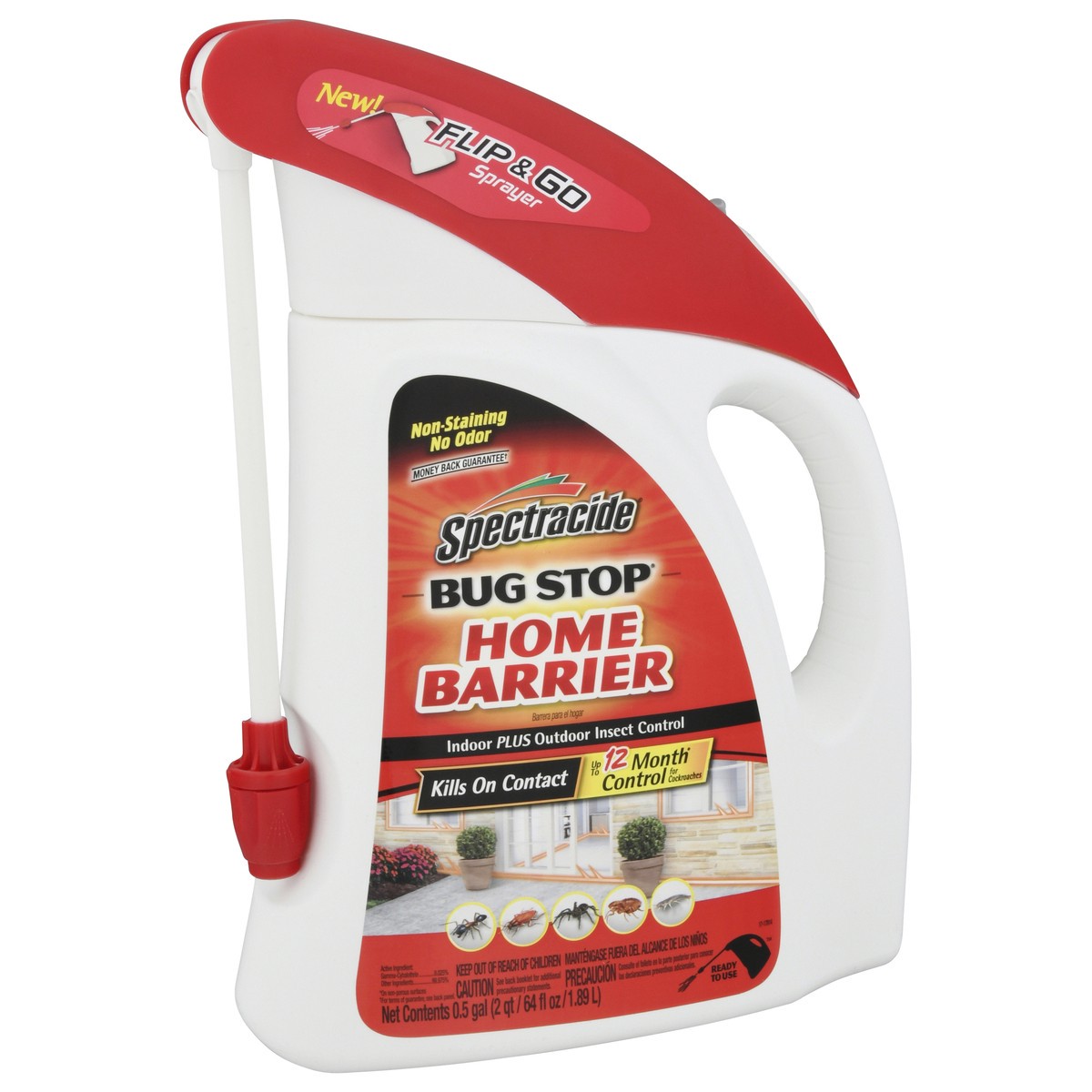 slide 9 of 11, Spectracide Bug Stop Home Barrier 0.5 gal, 1/2 gal