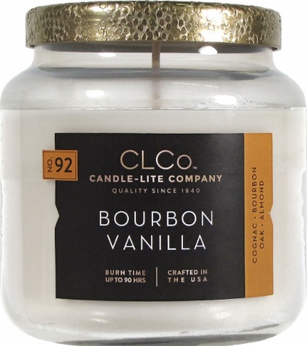 slide 1 of 1, CLCo by Candle-Lite Company Bourbon Vanilla Glass Jar Candle - Ivory, 14 oz