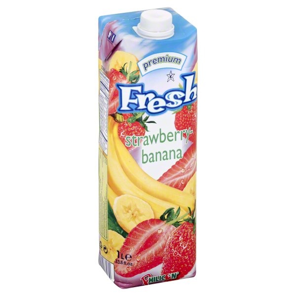 slide 1 of 1, Premium Jce Stwberry/Banana - 33.8 fl oz, 33.8 fl oz