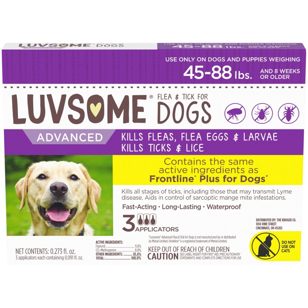 slide 1 of 6, Luvsome Advanced Flea Tick Applicators For Dogs And Puppies, 3 ct