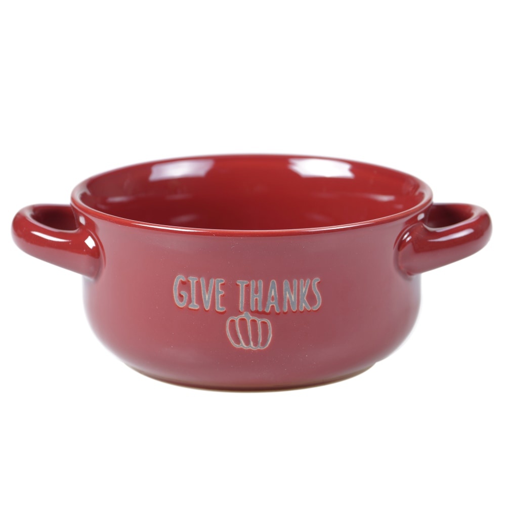 slide 1 of 1, Holiday Home Give Thanks Wax Relief Soup Crock, 1 ct